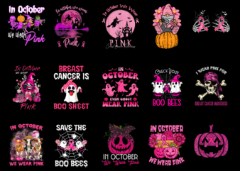 15 Breast Cancer Halloween Shirt Designs Bundle For Commercial Use Part 9, Breast Cancer Halloween T-shirt, Breast Cancer Halloween png file, Breast Cancer Halloween digital file, Breast Cancer Halloween gift,