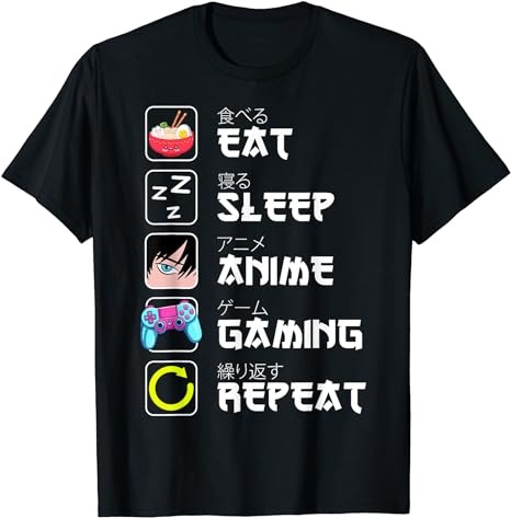 15 Eat Sleep Anime Shirt Designs Bundle For Commercial Use Part 1, Eat Sleep Anime T-shirt, Eat Sleep Anime png file, Eat Sleep Anime digital file, Eat Sleep Anime gift,