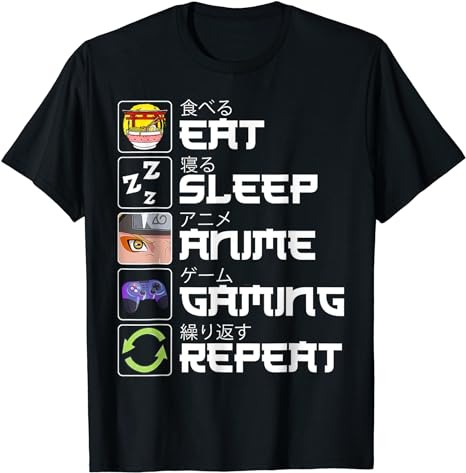 15 Eat Sleep Anime Shirt Designs Bundle For Commercial Use Part 1, Eat Sleep Anime T-shirt, Eat Sleep Anime png file, Eat Sleep Anime digital file, Eat Sleep Anime gift,