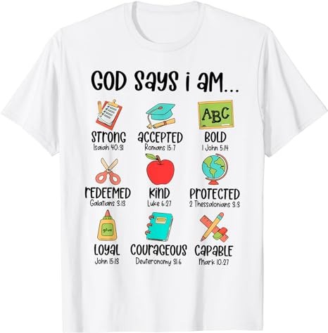 15 God Says I Am Shirt Designs Bundle For Commercial Use, God Says I Am T-shirt, God Says I Am png file, God Says I Am digital file, God Says