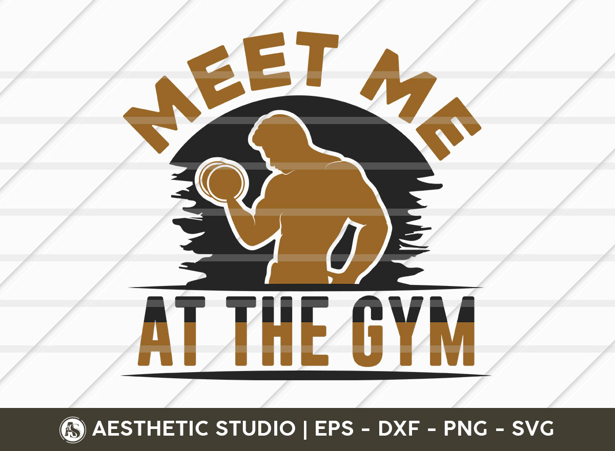 Meet me at the Gym - new creative and unique fitness gym t-shirt design. T  shirt design clothes design ideas fitness jersey bodybuilder elements  vector. Fitness workout t-shirt. 18874315 Vector Art at