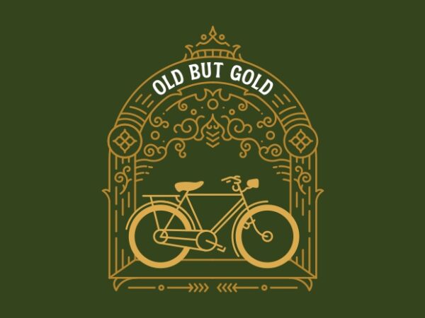 Classic bike 3 t shirt vector file