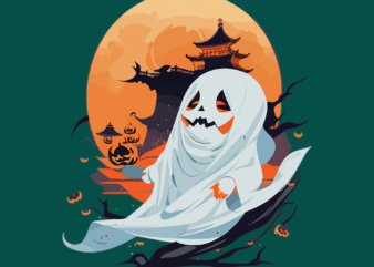 Boo Halloween Tshirt Vector