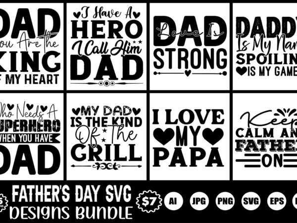 Father’s day svg designs bundle