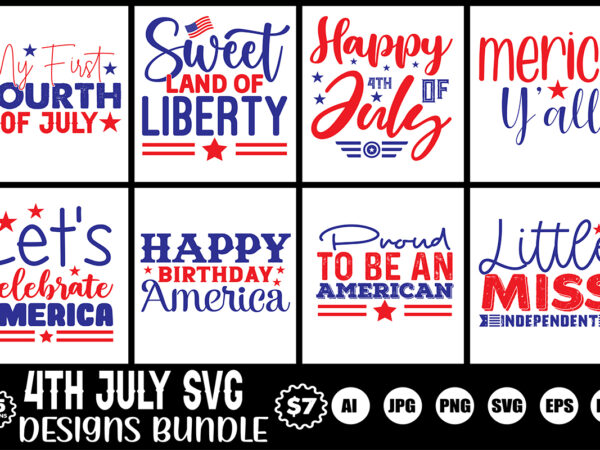 4th july svg designs bundle