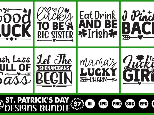 St.patrick’s day designs bundle