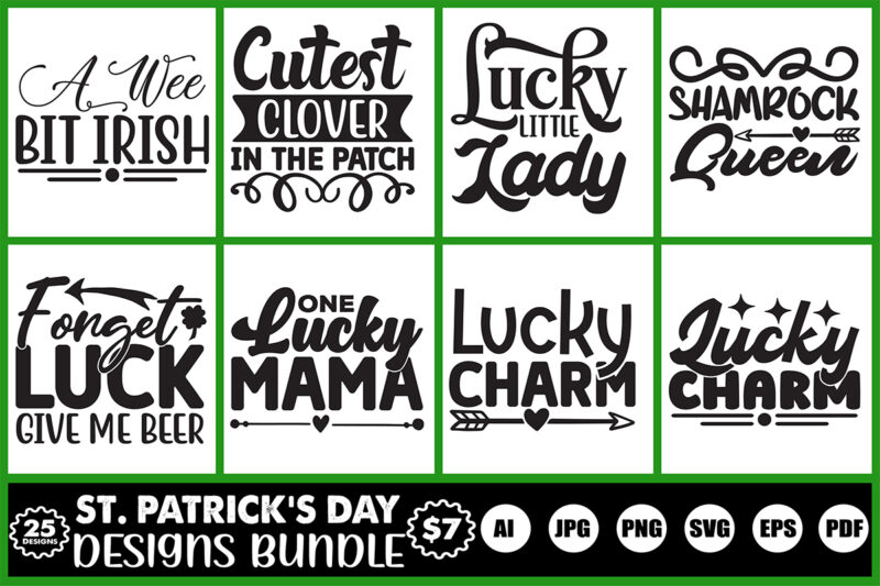 st.patrick’s day designs bundle