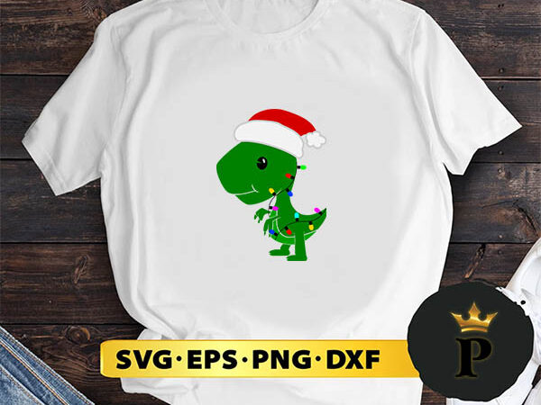 Christmas tree dinosaur svg, merry christmas svg, xmas svg png dxf eps t shirt vector file