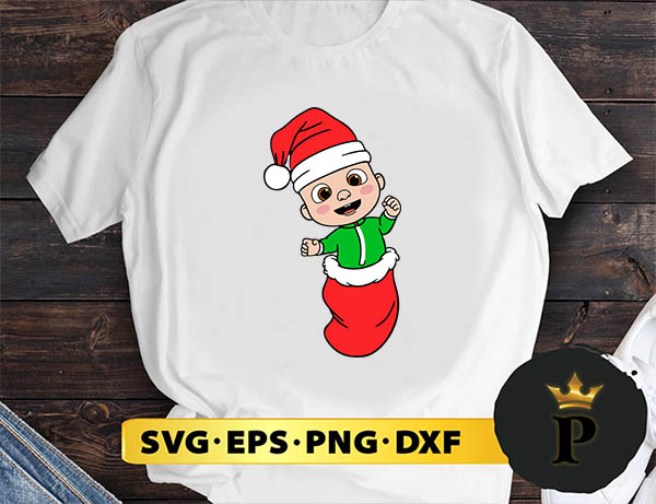 Cocomelon Baby Christmas SVG, Merry Christmas SVG, Xmas SVG PNG DXF EPS