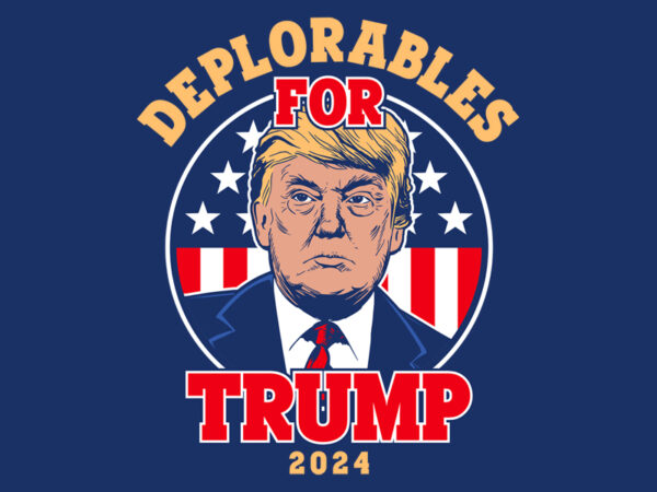 Deplorables t shirt vector illustration