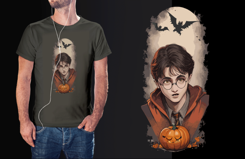 T-shirt para fã de Harry Potter  Roups femininas, T-shirts com desenhos,  Roupas de halloween