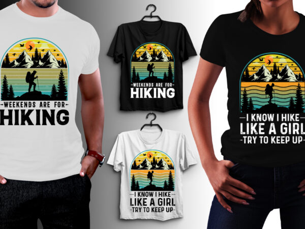 Hiking t-shirt design