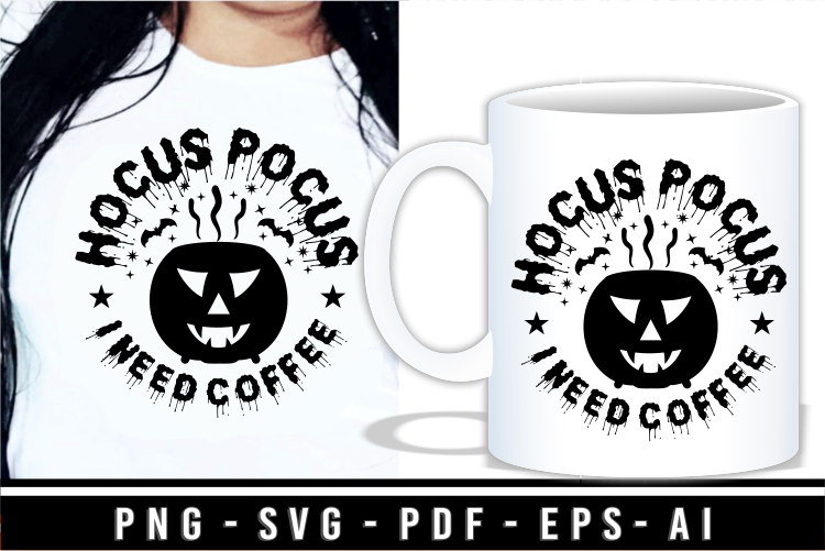 Halloween Coffee T shirt Design Bundle, Halloween Coffee Mug SVG Bundle, Funny Halloween Shirt SVG Designs