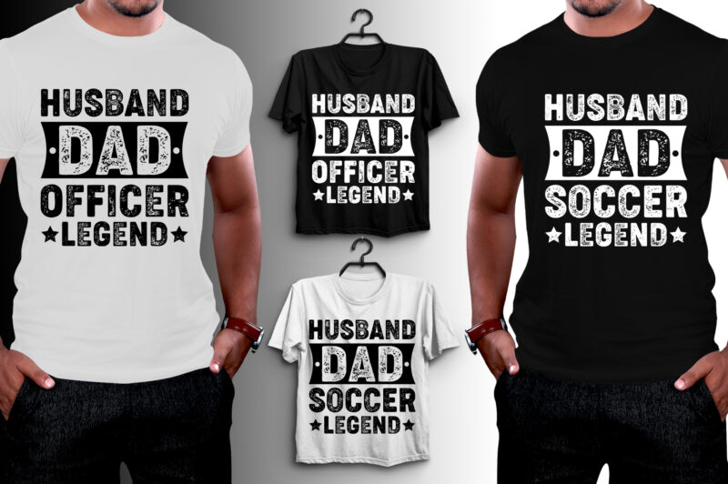 Husband Dad Legend T-Shirt Design