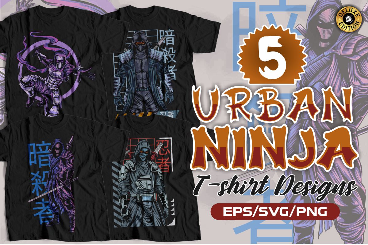 Streetwear T-shirt Designs Bundle Vector #7, Urban street style