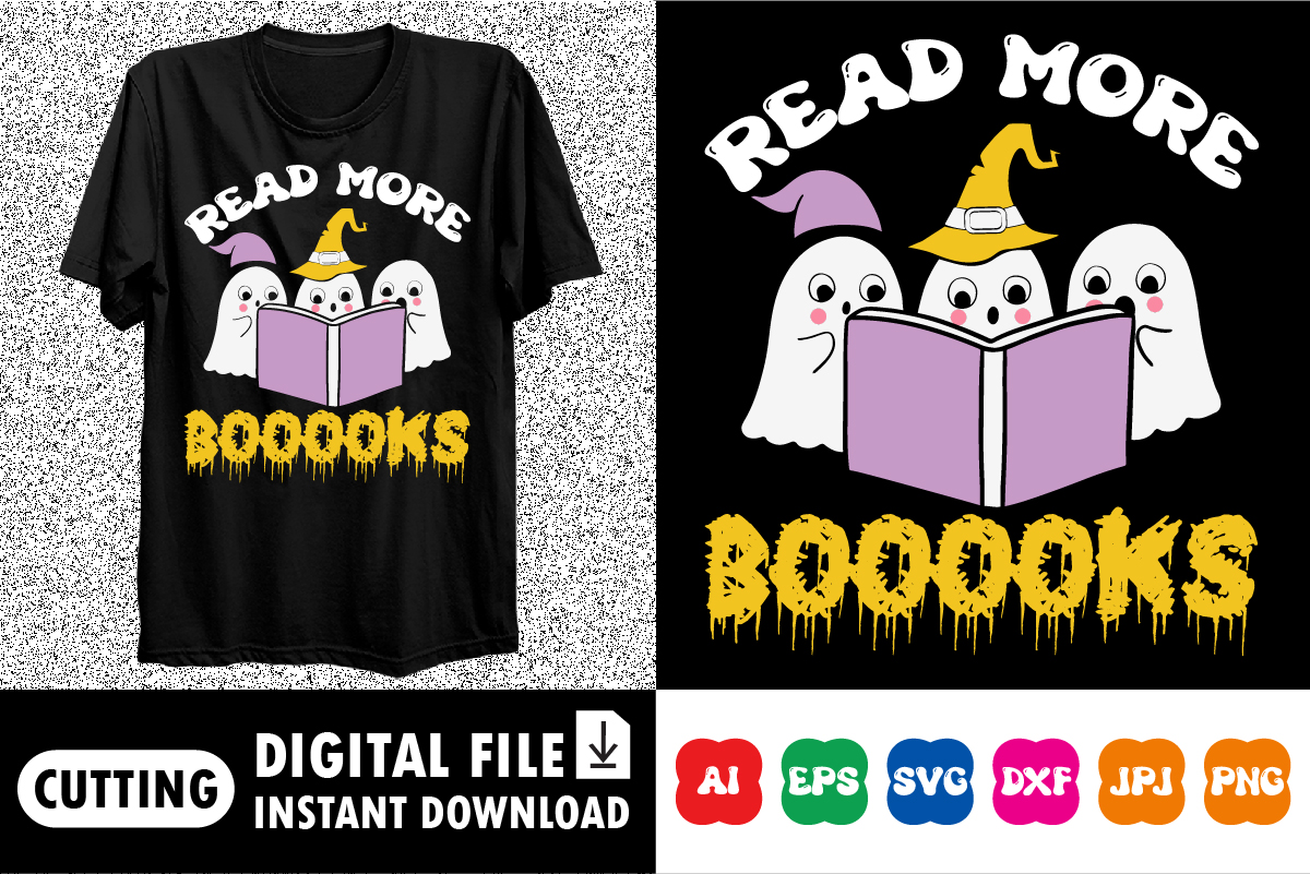 Read More Books Shirt Print Template - Buy T-shirt Designs