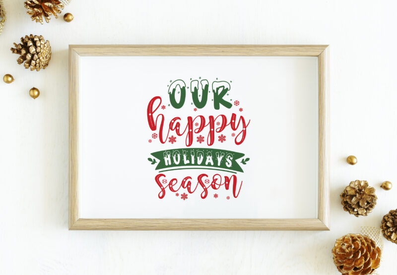 Christmas typography quotes bundle, Hand lettering Christmas quotes