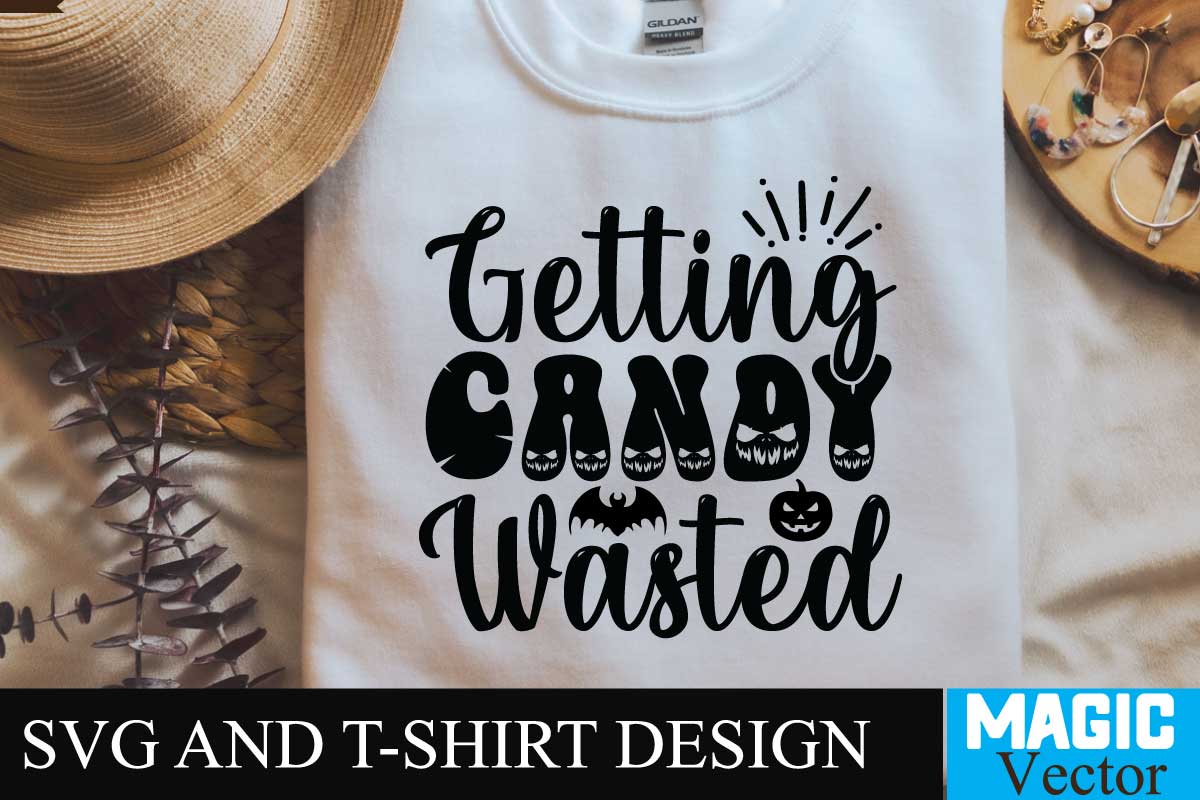 Getting Candy Wasted SVG Cut File,halloween,retro halloween,retro