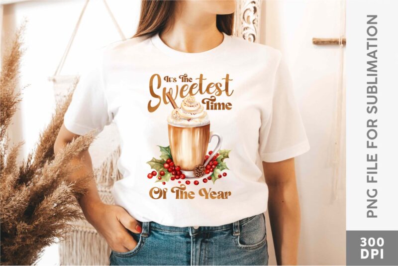 Christmas Coffee Latte Sublimation PNG Designs Bundle