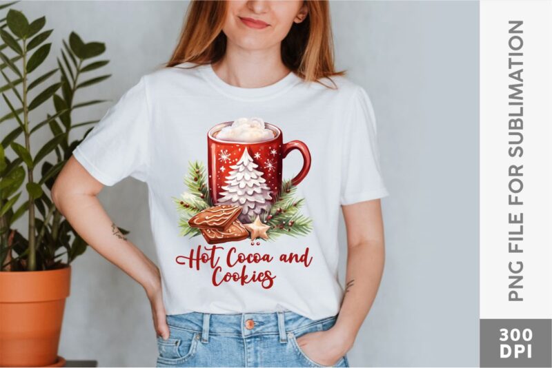 Christmas Hot Cocoa Sublimation Designs Bundle