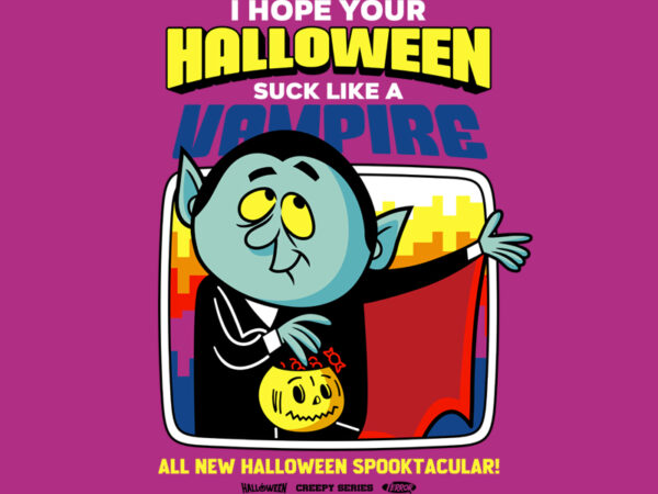 Suck like a vampire t shirt template vector