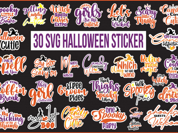 Sticker Halloween SVG Bundle, Halloween Bundle SVG - Buy t-shirt designs