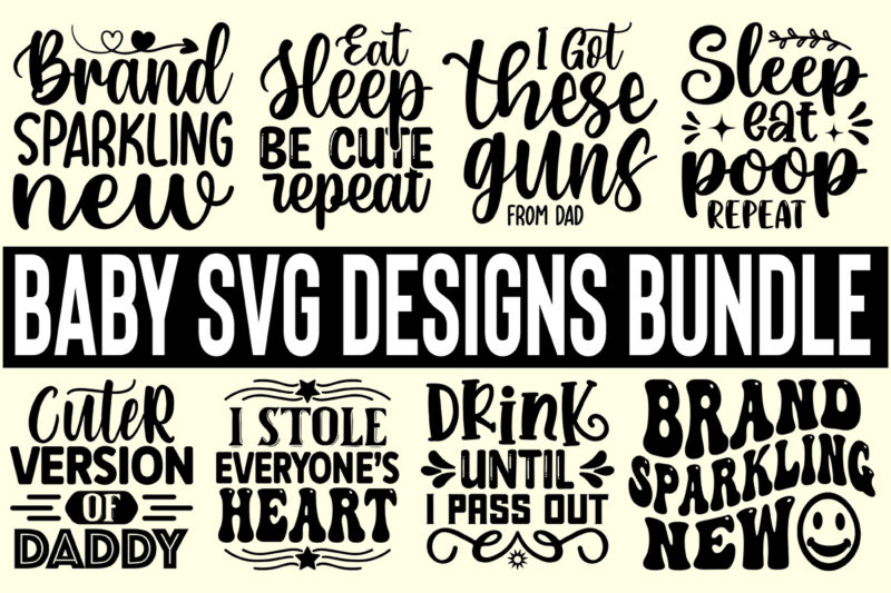 baby svg designs bundle