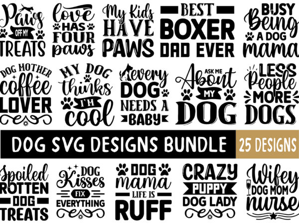 Dog svg designs bundle