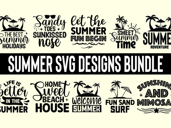 Summer svg designs bundle