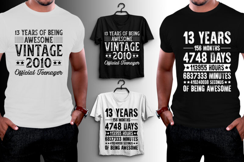 Vintage Birthday T-Shirt Design