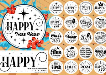 Happy New Year T-shirt Design Bundle ,New Year SVG Bundle, Happy New Year 2023 SVG Bundle, Happy New Year SVG Bundle, Happy New Year Svg, New Years Svg, Svg Files