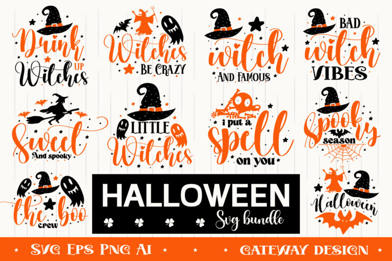 halloween t-shirt design bundle