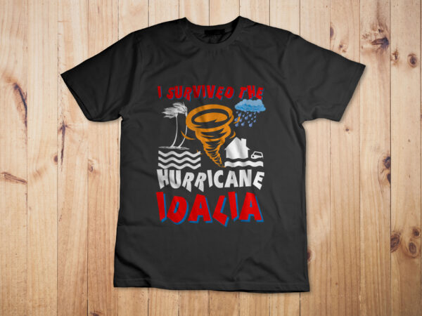 I survived the hurricane idalia t-shirt design i survived the tropical storm idalia men women