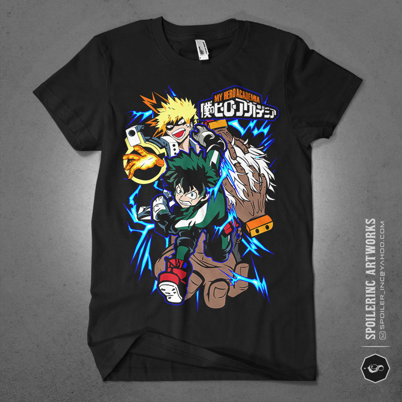 populer anime lover tshirt design bundle illustration part 12