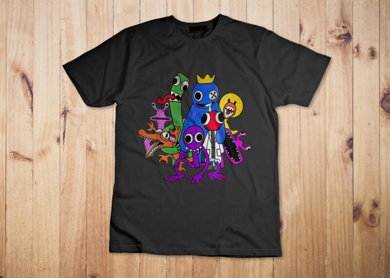 Funny Rainbow Friends Friends Rainbowfriends T-Shirt Design