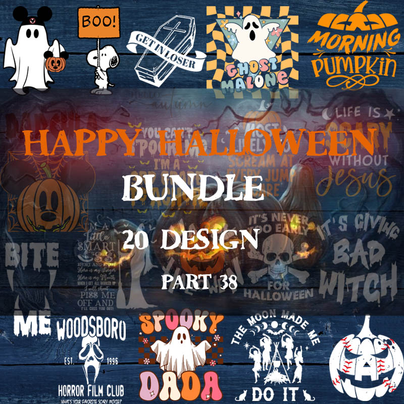 Happy Halloween Bundle 38 SVG, Ghost SVG, Boo SVG, Post Malone, Snoopy ...