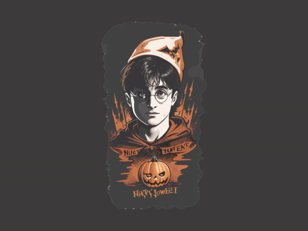 Harry potter on halloween tshirt graphic