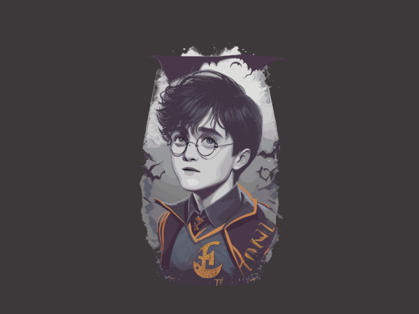 Cute harry potter witch tshirt design