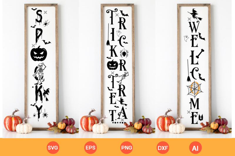 Halloween Porch Signs SVG Bundle halloween svg, halloween svg bundle, farmhouse halloween svg, farmhouse halloween svg bundle, old farmhouse halloween sighs svg, farmhouse halloween signs svg, vintage halloween signs svg,