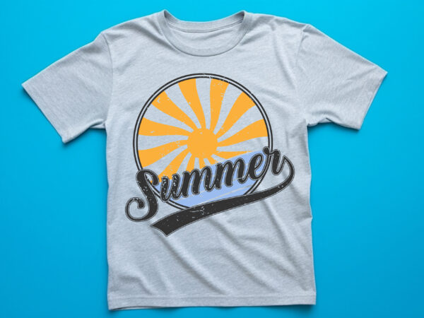 Summer vector t shirt design