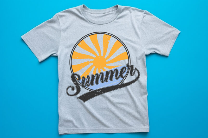 summer vector t shirt design