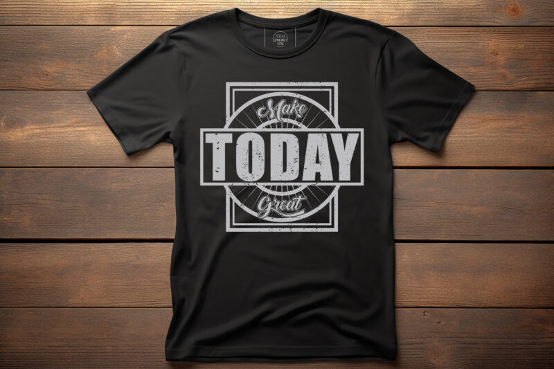 make today great vintage t shirt design