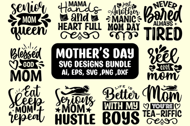 mother’s day svg designs bundle