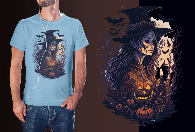 The Witcher Lantern Halloween Tshirt Graphic