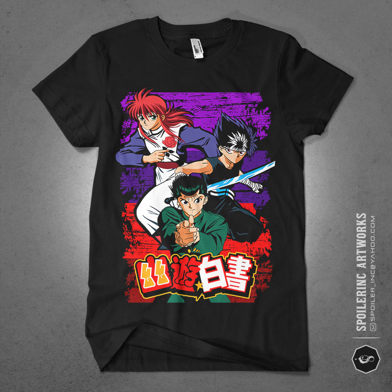 populer anime lover tshirt design bundle illustration part 11