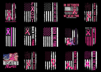 15 Breast Cancer Awareness Flag Shirt Designs Bundle For Commercial Use Part 1, Breast Cancer Awareness Flag T-shirt, Breast Cancer Awareness Flag png file, Breast Cancer Awareness Flag digital file,