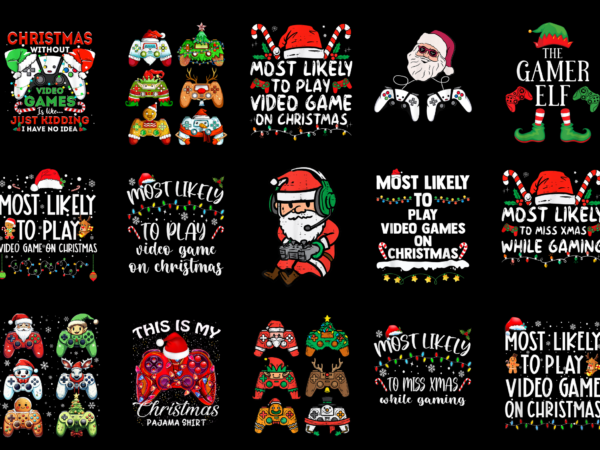 15 christmas gaming shirt designs bundle for commercial use part 1, christmas gaming t-shirt, christmas gaming png file, christmas gaming digital file, christmas gaming gift, christmas gaming download, christmas gaming design amz