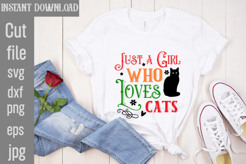 Cat Christmas T-shirt Designs Bundle,20 Designs,Cat Christmas Ornament Svg Bundle Cat Christmas Svg Bundle, Pet Christmas Ornament Svg Bundl