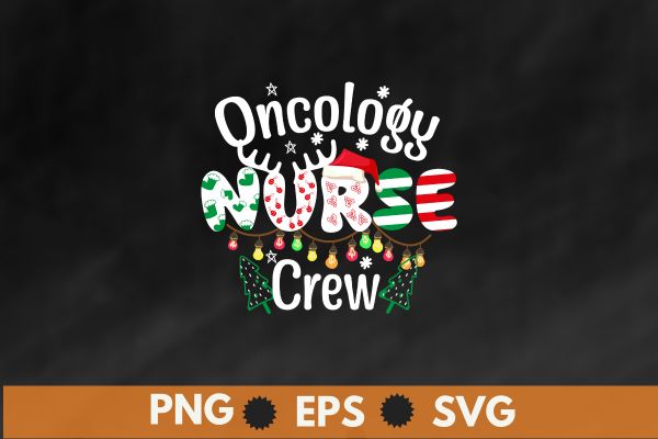 One merry Oncology Nurse Christmas T-Shirt design vector nurse christmas, christmas day nurse shirt, Santa, Xmas, nurse quote