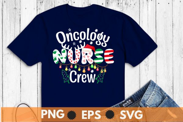 One merry Oncology Nurse Christmas T-Shirt design vector nurse christmas, christmas day nurse shirt, Santa, Xmas, nurse quote